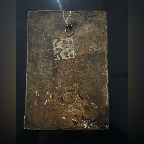 Sharon Klutz Designs stone wall decor wall plaque signed & numbered “Faith” - Picture 3 of 6